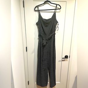 NWOT Black City Chic Polka Dot Jumpsuit